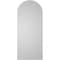 Ekena Millwork Round Top Surface Mount PVC Gable Vent w/ 2"W x 1-1/2"P Brickmould Frame, 12"W x 28"H GVPRT12X2802SN - alternate 5